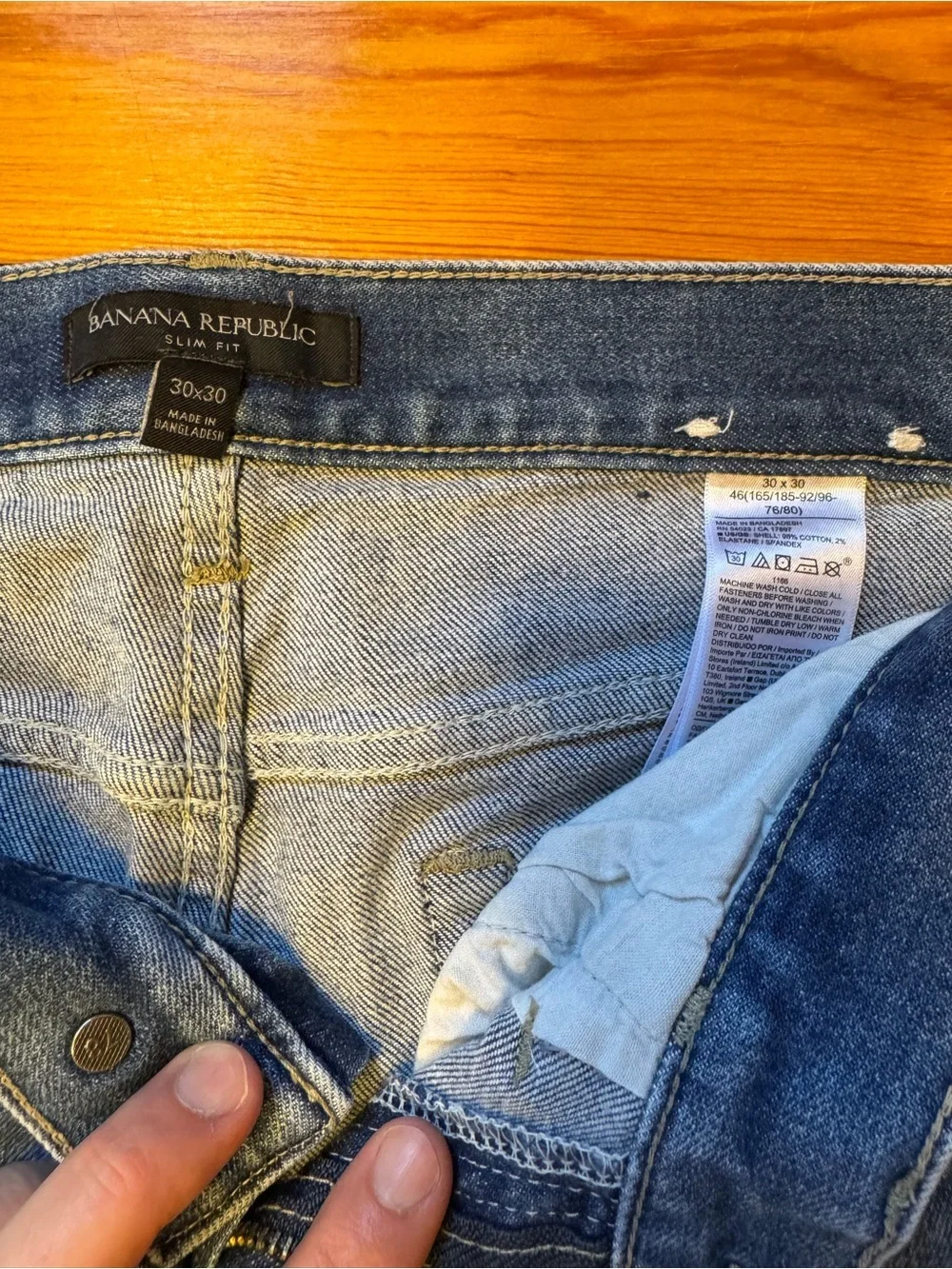 Banana Republic Men's Slim Fit Light Wash Jeans